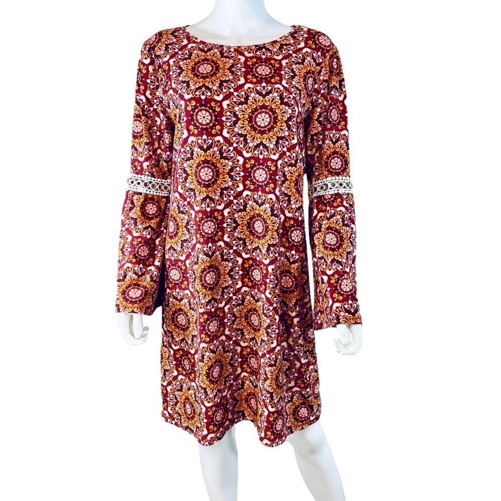 Harlow and Rose Long Sleeve Shift Dress Medium